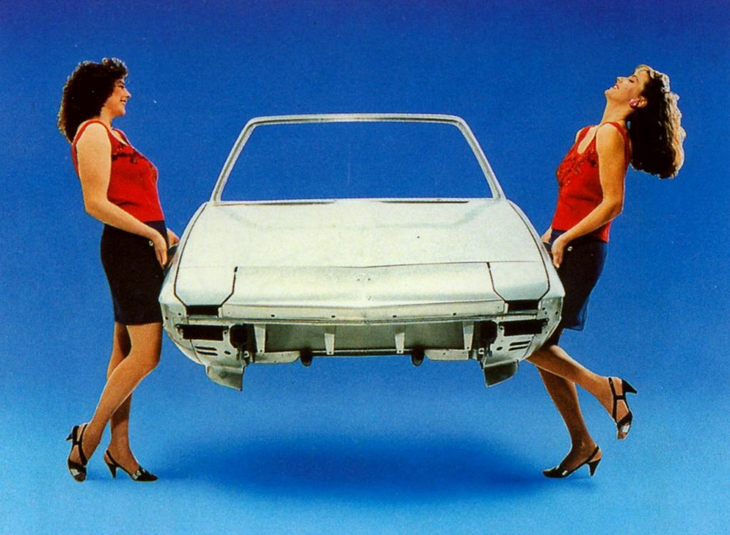 Ovako su svojevremeno izgledale reklame za Fiat X1/9.