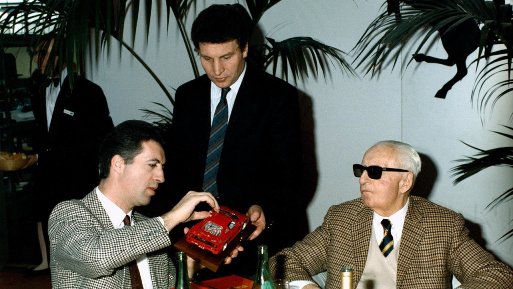 "Il Commendatore" Enzo Ferrari tijekom jedne od prezentacija.