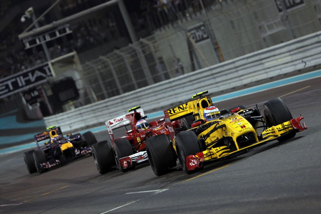 Vitaly Petrov, Fernando Alonso i Mark Webber