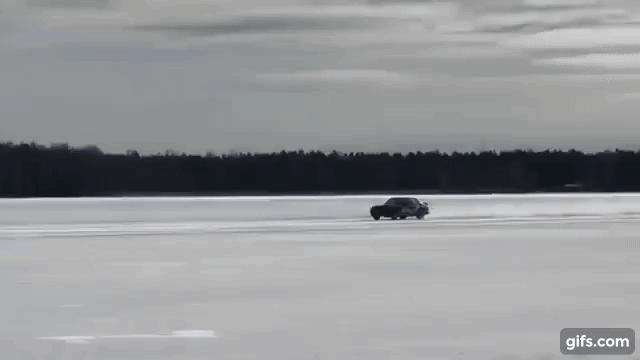 bmw na ledu 3 - M3 E30 u ledenom pohodu na obaranje svjetskog rekorda za najbrži automobil na ledu.